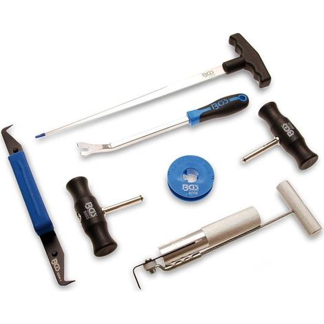 Kit de Démontage de Pare-Brise 7 pcs - Outils Robustes et Précis, Acier, Pro - D-Work (1/4)