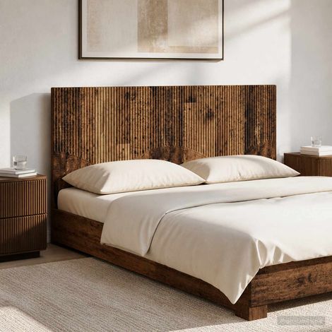 vidaXL Cabecero montada en la pared HOORN Madera envejecida (1/5)