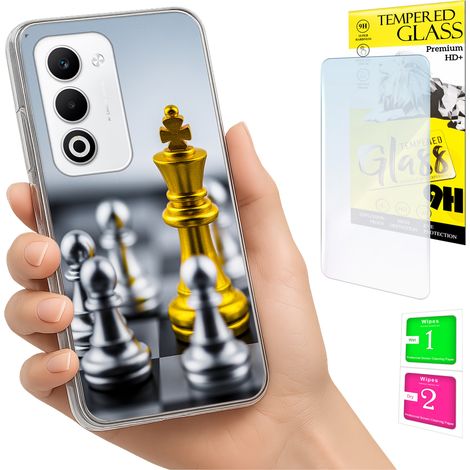 Funda para Oppo A5 5G con cubierta para foto, carcasa trasera y cristal 9H. (1/5)