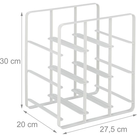 Portabottiglie moderno design spazio bar compatto 60 x 30 x 30 cm in latta 130013948