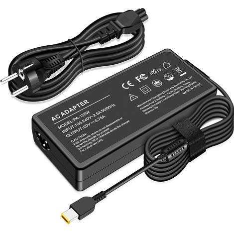 Chargeur 135W Compatible avec Lenovo Universal Thunderbolt 3 4 Essential Smart Dock Gen 1 2, Ultra/Pro Docking Station Gen 1, Hybrid USB-C Dock avec Docking Station USB-A (1/5)