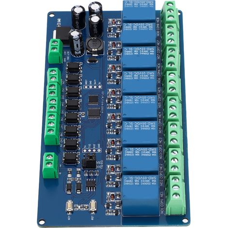 Module relais 8 canaux, 8 entrées/sorties, fabrication de haute qualité, 7-24 V CC (1/5)