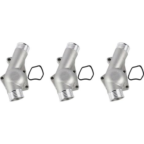 Couvercle de boîtier de thermostat en aluminium amélioré en 3 parties avec joint, compatible avec les modèles M3, Z3, E34 et E36. Référence : 1153172253111531740437. Finition polie. (1/5)