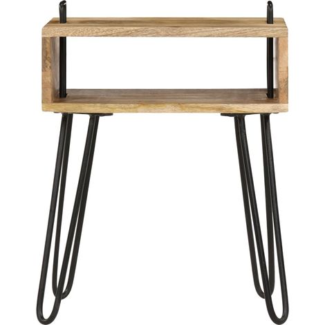 Maison Exclusive - Comodino in Legno Massello di Mango 40x34x47 cm