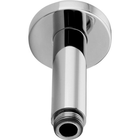 Braccio doccia a soffitto lunghezza 120 mm Steel looking Paffoni ZSOF064ST Metallo - Steel looking
