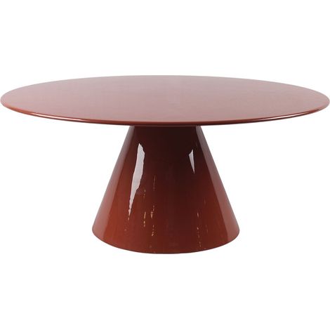 Table basse en métal - Terracotta brillant - DINEGA