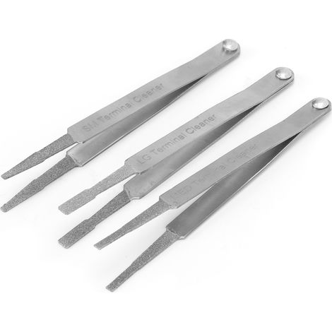 Kit de 3 Nettoyeurs de Bornes pour Connecteurs Plats et Broches Électriques – Outil de Réparation Automobile (1/5)