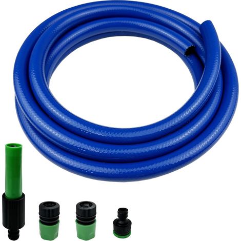 Short PVC Garden Hose with Plastic Quick-Connect - 3M (10FT) Leak-Proof and Kink-Free, 12 mm (1/2") ID Leader Hose for Washing Machine RV Caravan (1/5)