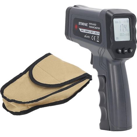 Handthermometer mit Messbereich 12:1 50:1, LCD-Anzeige, Temperaturmessgerät mit Messpistole