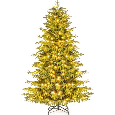 CASART6 FT Artificial Christmas Tree Pre-lit Hinged Xmas Tree-Green (1/4)