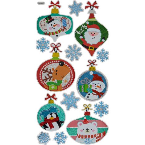 Weihnachtsfiguren-Aufkleber „Ho Ho Ho“, 18 x 35 cm - (1/4)