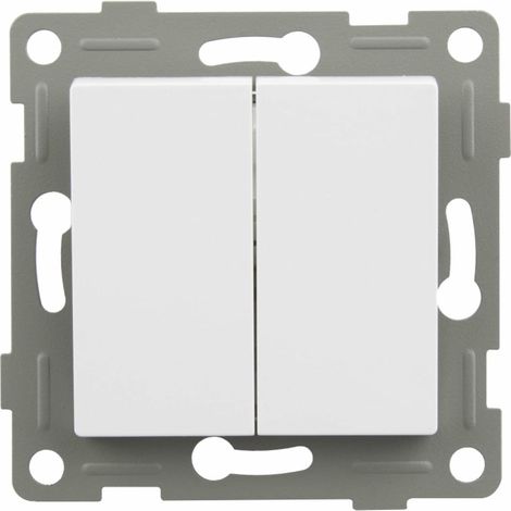 Interruptor onlex double switch 10A 250V empotrable