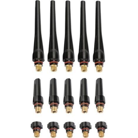 57y02 (long) 57y03 (medium) 57y04 (short) Rear Caps for WP-17/18/26 TIG Welding Torch (15pcs 57y02 57y03 57y04) (1/5)