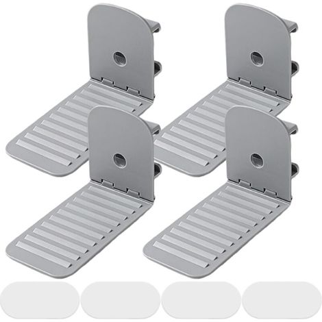 Support de drap-housse, 4 clips pour drap de lit et attaches de couverture, pinces de protection de matelas pour couette, lit d'invités, sangles faciles à enlever, 9,5 x 5 x 6 cm (1/4)