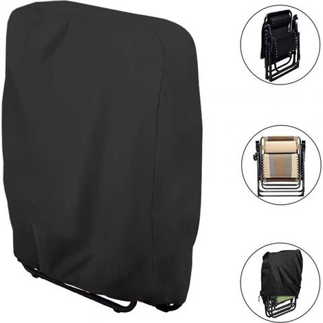 Housse de chaise longue pliante, housse de rangement Oxford pour chaise relaxante, imperméable, anti-UV, protège contre les dommages causés par la cor