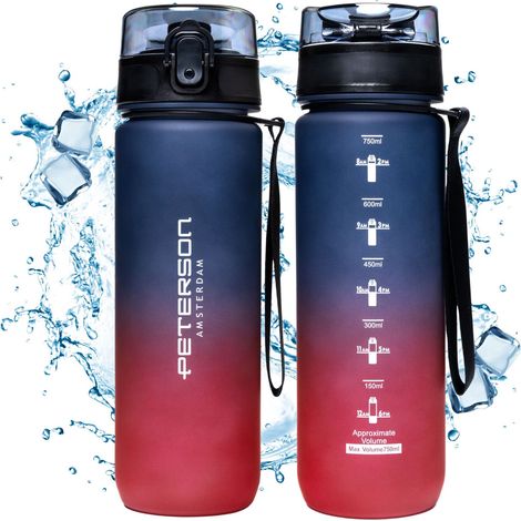 Wasserflasche 750ml PTN HY-001-750-9522 Lila-Rot