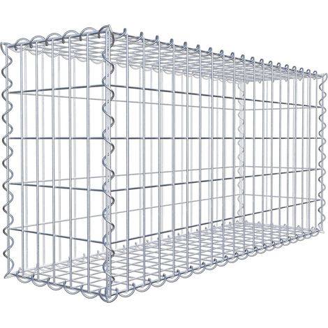 Gabiondeco - Gabion 100 cm x 50 cm x 30 cm (L x H x P). mailles 5 x 10 cm. Spirale - Made in Germany (1/10)