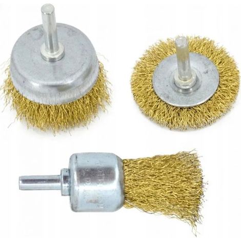 Cepillo de alambre awtools wire brush set alambre latón 6 mm (1/2)