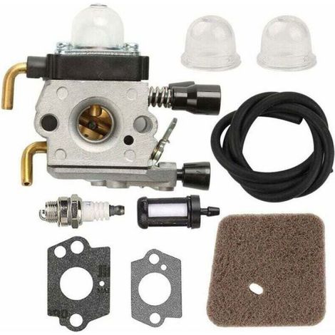 Kit Carburateur - Pour Débroussailleuse - Compatible Modèles Stihl FS38 FS45 FS46 FS55 FS55R FC75 FC85 HS80 KM85 - Zama C1Q-S66 S71 S97 S143 S153 S186 - 1 Pièce (1/4)