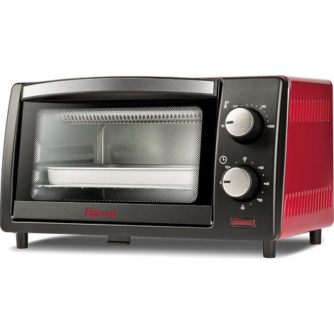 Horno eléctrico mini Girmi FE1000 negro y rojo (1/3)