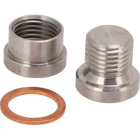 Lot capteur oxygène auto adaptateur métal accessoires voiture haute résistance électro galvanisé M12x1.25 (1/5)