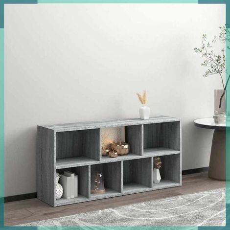 Armoire à livres - 815445 - Sonoma gris - 50 x 25 x 106 cm - Bois d'ingénierie (1/5)