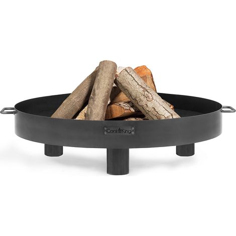 CookKing Stahl Feuerschale Tunis  Schwarz  60x60x20 cm (1/5)
