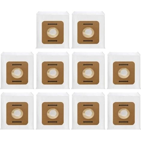 Sacs filtrants pour aspirateur dorsal Atrix VACBP6, paquet de 10, compatibles avec VACBP36V/VACBPAI, pièces de rechange pour une collecte de poussière haute efficacité. (1/5)