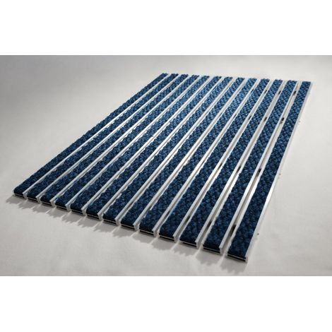 Paillasson encastrable 17mm Cadre alu 20mm 150x120cm Bleu