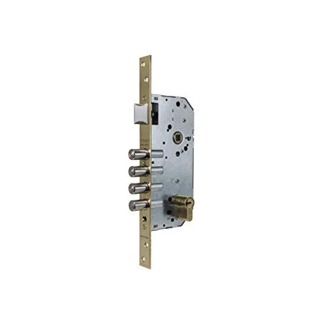 Tesa R200B566L Serratura di Sicurezza Skunto, con Cilindro, Acciaio Inox, Cil. T60 30X30mm/ Entr.50mm (1/4)