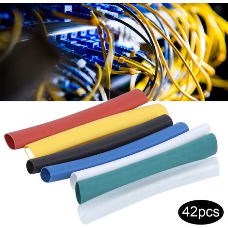 42 gaines thermorétractables étanches pour câbles de données, 6/3 mm (1/5)