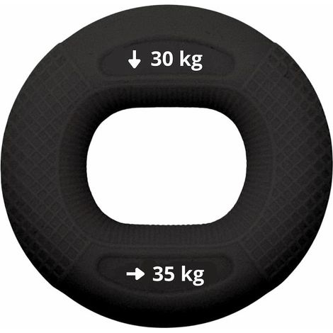 FITPADDY Anello della Molla per Mano in Silicone Nero 30-35 kg Resistenza (1/3)