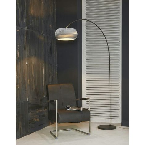 Luminaire arc contemporain blanc (1/4)