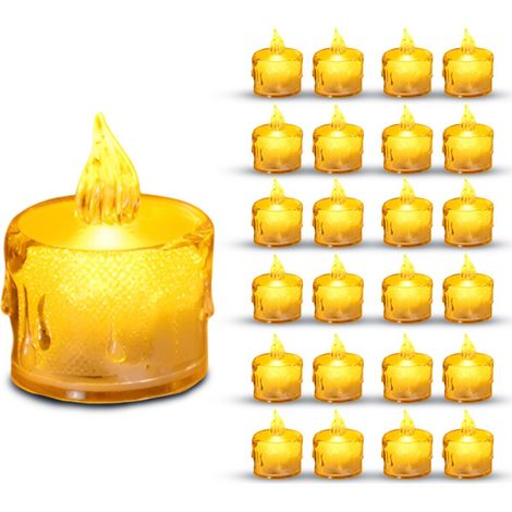 Candele a LED, 24 pezzi - Candele a batteria - Candele decorative a LED da 5,5 cm (1/5)
