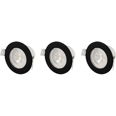 Sygonix SY-6418010 Luminaire à LED encastrable jeu de 3 LED LED 5.5 W noir (1/5)