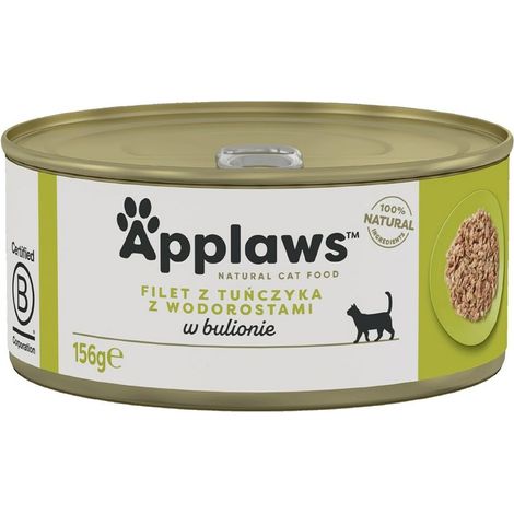 Applaws Premium Cibo umido per gatti adulti 100% tonno e alghe 156 g