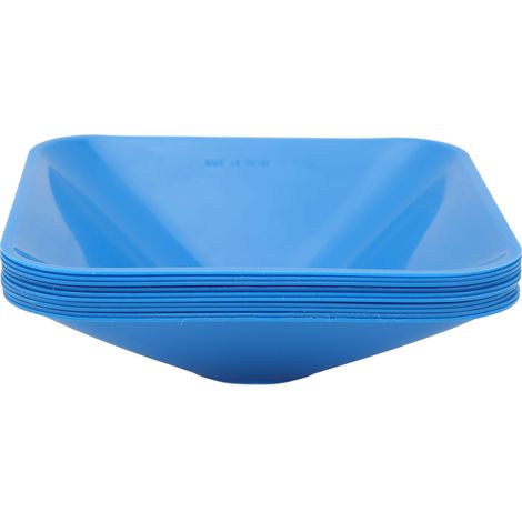 Lot de 10 cônes d'entraînement carrés, empilables et compacts, de couleur vive, pour le football (bleu). (1/5)