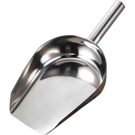 Pelle à Glace Multifonction en Acie Inoxydable Épais, Gosse Taille Plate, Ustensile la Cuisine INOX pou Faine, Cééales et Glaçons, Outil obuste pou Usage Domestique