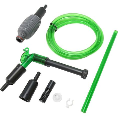Aspirateur à siphon puissant et sûr pour aquarium, idéal pour le nettoyage du gravier et du sable. Changeur d'eau pour aquarium. (1/3)
