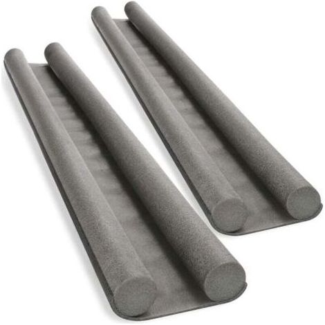 Joint d'étanchéité double couche pour porte - joint de bas de porte - joint d'étanchéité double couche - coupe-vent et insonorisant - 93 cm (1/4)