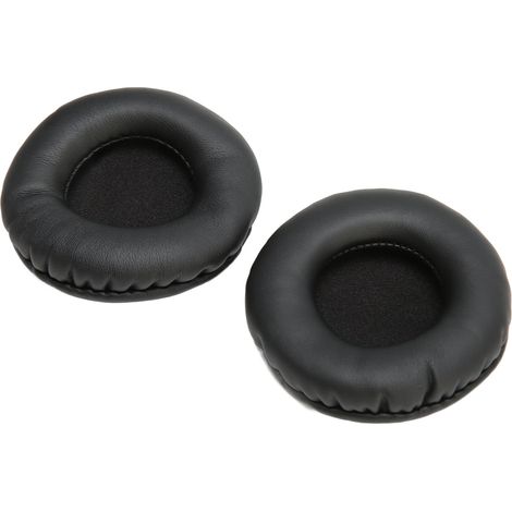 Coussinets d'oreille universels ronds de rechange, doux et antibruit, pour casque audio 65 mm, noirs (1/5)