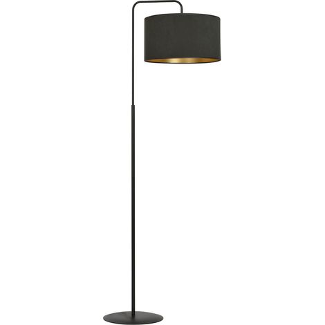 Lampada terra Emibig Hilde nera/oro E27 1 luce h150cm (1/5)