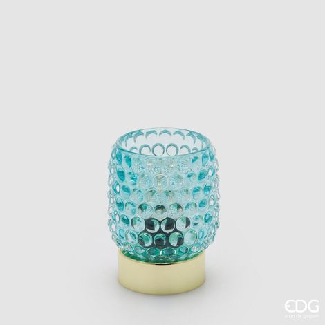 EDG Enzo De Gasperi Lampada da Tavolo Bubbles Rotondo Led H 11 Cm D 8,5 Cm IP20 Scatola Regalo Blu (1/5)