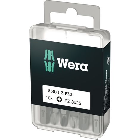 Punta Pozidriv 855/1 Z PZ 3 x 25 mm DIY-Box - Wera (1/2)