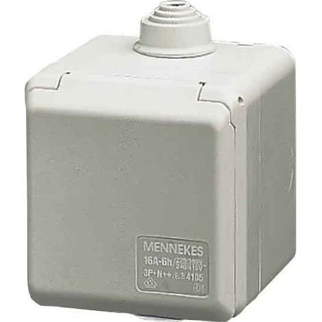 Mennekes 4110 prise électrique grise 32A 5 pôles