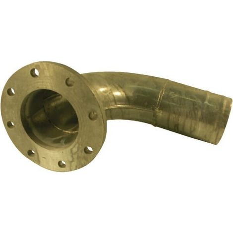 Bogen 90°+Normflansch 6"+Tülle UNIVERSAL 6334090Z 90