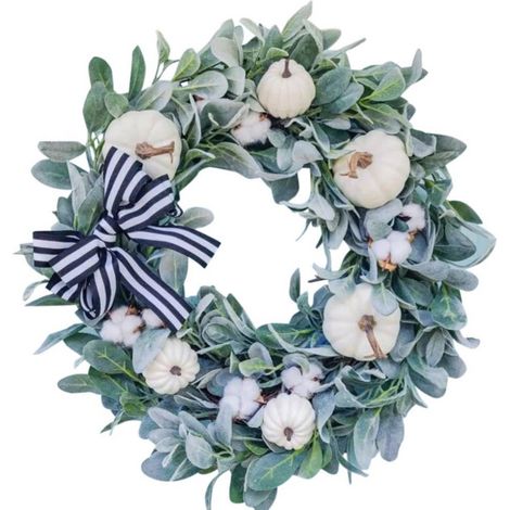 Guirlande Artificielle - Rose Jaune et Citron - Décoration Murale pour Porte d'Entrée - 45 cm - Pour Thanksgiving, Halloween et Décoration Intérieure (1/5)