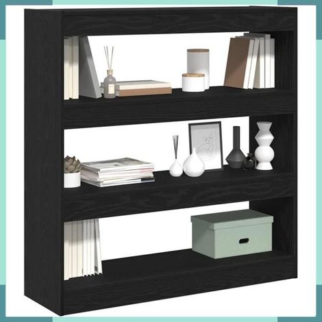 862726 Bibliothèque Chêne noir 100 x 30 x 103 cm Bois d'ingénierie (1/5)