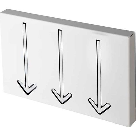 Wandgarderobe Weiß Flur Push Funktion Wandhaken (1/5)