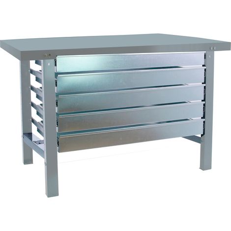 Banco de trabajo SIMONWORK (83x120x73cm) GRIS (1/4)
